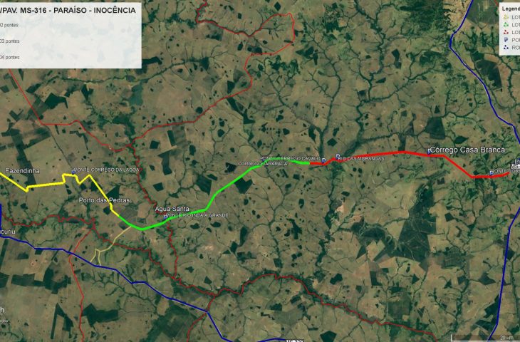 Governo contrata projeto para asfalto da rodovia entre Chapadão e Inocência