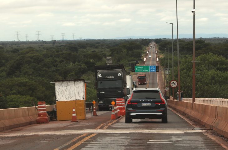 Ponte sobre o rio Paraguai terá nova interdição para concretagem de reparo