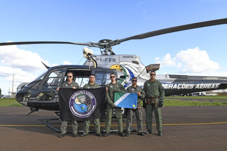Helicóptero de MS se junta às equipes de socorro no RS