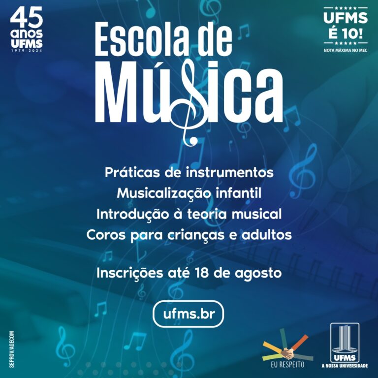 Escola de Música oferece mais de 300 vagas para crianças e adultos