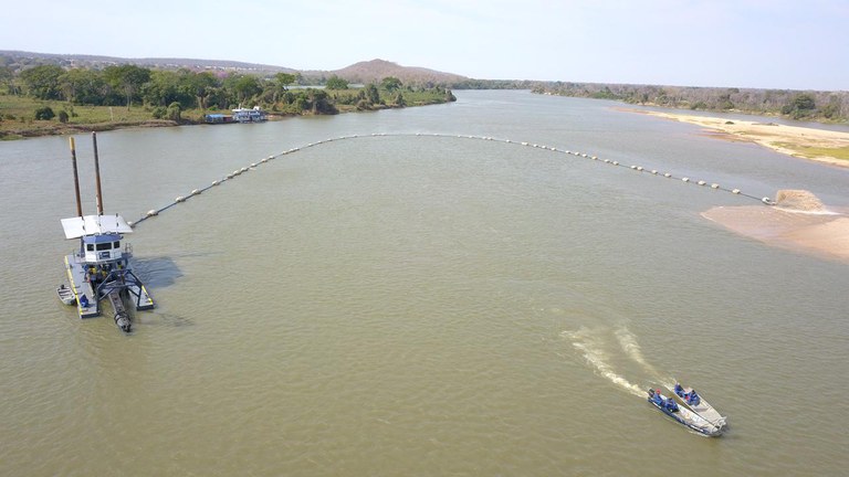 Dragagem de emergência deve manter o rio Paraguai navegável